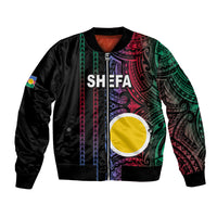Custom Vanuatu Shefa Bomber Jacket Polynesian Tribal LT6 Unisex Black - Polynesian Pride