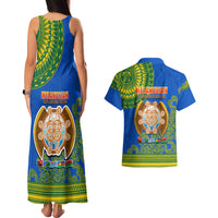 Solomon Islands Couples Matching Tank Maxi Dress And Hawaiian Shirt Melanesian Festival 2023 LT6 - Polynesian Pride