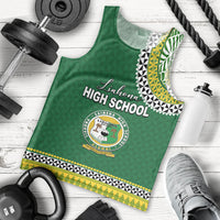 Tonga School Liahona High School Men Tank Top Tribal Pattern LT6 Green - Polynesian Pride