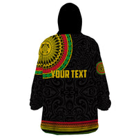 Custom Vanuatu Wearable Blanket Hoodie Polynesia Circle LT6 - Polynesian Pride
