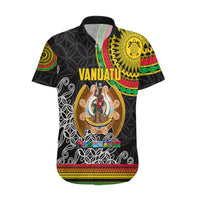 Vanuatu Hawaiian Shirt Melanesian Festival LT6 Black - Polynesian Pride