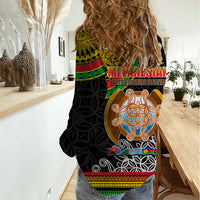 Vanuatu Women Casual Shirt Melanesian Festival LT6 - Polynesian Pride