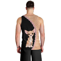 Custom Chihuahua Dog Men Tank Top With Polynesian Tribal Tattoo LT6 - Polynesian Pride