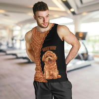 Custom Poodle Dog Men Tank Top With Polynesian Tribal Tattoo LT6 - Polynesian Pride