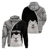 Custom Samoyed Dog Hoodie With Polynesian Tribal Tattoo LT6 - Polynesian Pride