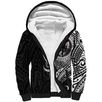 Polynesian Chihuahua Dog Sherpa Hoodie Dog In My Heart LT6 Unisex Black - Polynesian Pride