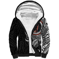 Polynesian German Shepherd Dog Sherpa Hoodie Dog In My Heart LT6 Unisex Black - Polynesian Pride