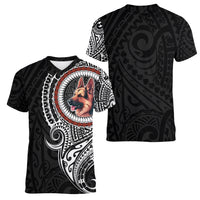 Polynesian German Shepherd Dog Women V Neck T Shirt Dog In My Heart LT6 - Polynesian Pride