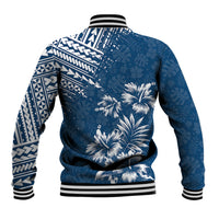 Hawaii Summer Baseball Jacket Mix Polynesian Dark Blue LT6 - Polynesian Pride
