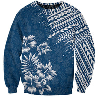 Hawaii Summer Sweatshirt Mix Polynesian Dark Blue LT6 Unisex Blue - Polynesian Pride