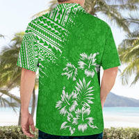 Hawaii Summer Hawaiian Shirt Mix Polynesian Green LT6 - Polynesian Pride