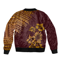 Hawaii Summer Bomber Jacket Mix Polynesian Brown LT6 - Polynesian Pride