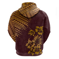 Hawaii Summer Hoodie Mix Polynesian Brown LT6 - Polynesian Pride