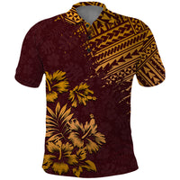 Hawaii Summer Polo Shirt Mix Polynesian Brown LT6 Brown - Polynesian Pride