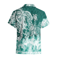 Polynesian Sea Turtle Hawaiian Shirt Tribal Green LT6 - Polynesian Pride