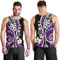 Plumeria Polynesian Men Tank Top Trending Purple LT6 - Polynesian Pride