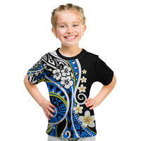 Plumeria Polynesian Kid T Shirt Trending Blue LT6 Blue - Polynesian Pride