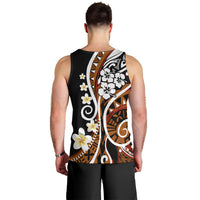 Plumeria Polynesian Men Tank Top Trending Brown LT6 - Polynesian Pride