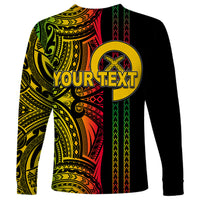 Custom Vanuatu Long Sleeve Shirt Polynesian Tribal LT6 - Polynesian Pride