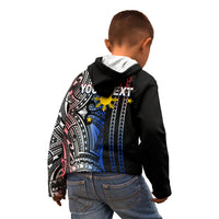 Custom Philippines Kid Hoodie Polynesian Tribal Black LT6 - Polynesian Pride