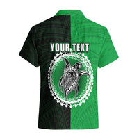 Custom Rarotonga Of Cook Islands Hawaiian Shirt Mix Half Black LT6 - Polynesian Pride