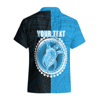 Custom Mauke Of Cook Islands Hawaiian Shirt Mix Half Black LT6 - Polynesian Pride