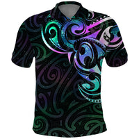 Matariki New Zealand Polo Shirt - Maori New Year Galaxy Sky Green LT6 Green - Polynesian Pride
