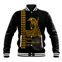 Custom Hawaii Baseball Jacket King Kamehameha Day - Gold LT6 Unisex Gold - Polynesian Pride