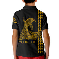 Custom Hawaii Kid Polo Shirt King Kamehameha Day - Gold LT6 - Polynesian Pride