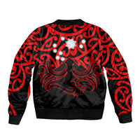 Matariki New Zealand Bomber Jacket Maori New Year Red LT6 - Polynesian Pride