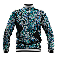 New Zealand Baseball Jacket Maori Pattern Papua Shell LT6 - Polynesian Pride