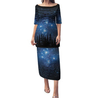 Matariki Te Tau Hou Māori Puletasi New Zealand Starry Sky LT7 Long Dress Galaxy - Polynesian Pride