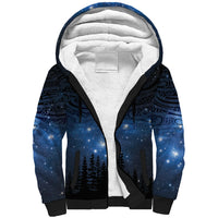 Matariki Te Tau Hou Māori Sherpa Hoodie New Zealand Starry Sky LT7 Unisex Galaxy - Polynesian Pride