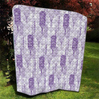 Aloha Hawaii Vintage Kahili Pa'a Lima Quilt Palaka Print Pastel Lavender