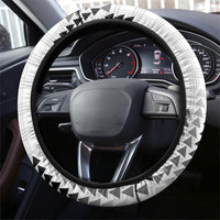 Aloha Hawaii Vintage Kahili Pa'a Lima Steering Wheel Cover Palaka Print Hinahina