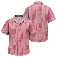 Aloha Hawaii Vintage Kahili Pa'a Lima Family Matching Tank Maxi Dress and Hawaiian Shirt Palaka Print Berry Pink