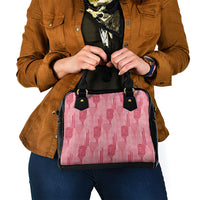 Aloha Hawaii Vintage Kahili Pa'a Lima Shoulder Handbag Palaka Print Berry Pink