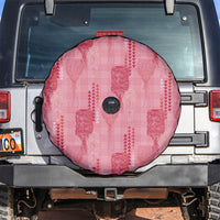 Aloha Hawaii Vintage Kahili Pa'a Lima Spare Tire Cover Palaka Print Berry Pink