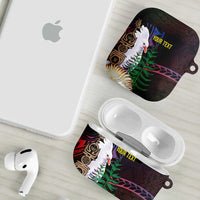 New Caledonia Kanaky Personalized AirPods Case Kagu Bird Emblem - Polynesian Pride