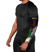 New Caledonia Kanaky Personalized Arm Sleeves Kagu Bird Emblem - Polynesian Pride