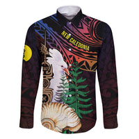 New Caledonia Kanaky Personalized Family Matching Mermaid Dress and Hawaiian Shirt Kagu Bird Emblem - Polynesian Pride