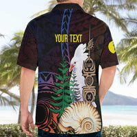 New Caledonia Kanaky Personalized Hawaiian Shirt Kagu Bird Emblem - Polynesian Pride