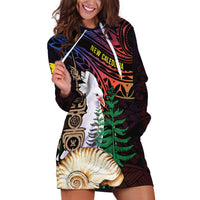 New Caledonia Kanaky Personalized Hoodie Dress Kagu Bird Emblem - Polynesian Pride