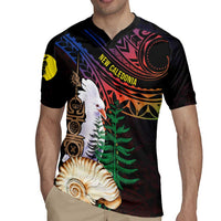 New Caledonia Kanaky Personalized Rugby Jersey Kagu Bird Emblem - Polynesian Pride