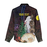 New Caledonia Kanaky Personalized Women Casual Shirt Kagu Bird Emblem - Polynesian Pride