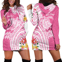 Aloha Maui Island Personalized Hoodie Dress Rose Dreamy Turtle