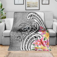 Aloha Kahoolawe Island Personalized Blanket Ashen Dreamy Turtle