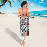 Aloha Kahoolawe Island Personalized Sarong Ashen Dreamy Turtle