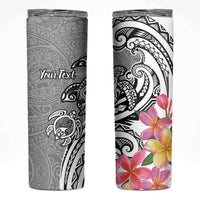 Aloha Kahoolawe Island Personalized Skinny Tumbler Ashen Dreamy Turtle