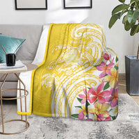 Aloha Oahu Island Personalized Blanket Yellow Dreamy Turtle